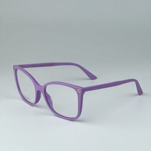 Gucci GG0026O 014 BRAND NEW Eyeglasses Violet Square Women